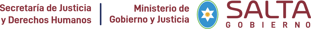 Secretaría de Justicia y Derechos Humanos · Ministerio de Gobierno y Justicia · Gobierno de Salta